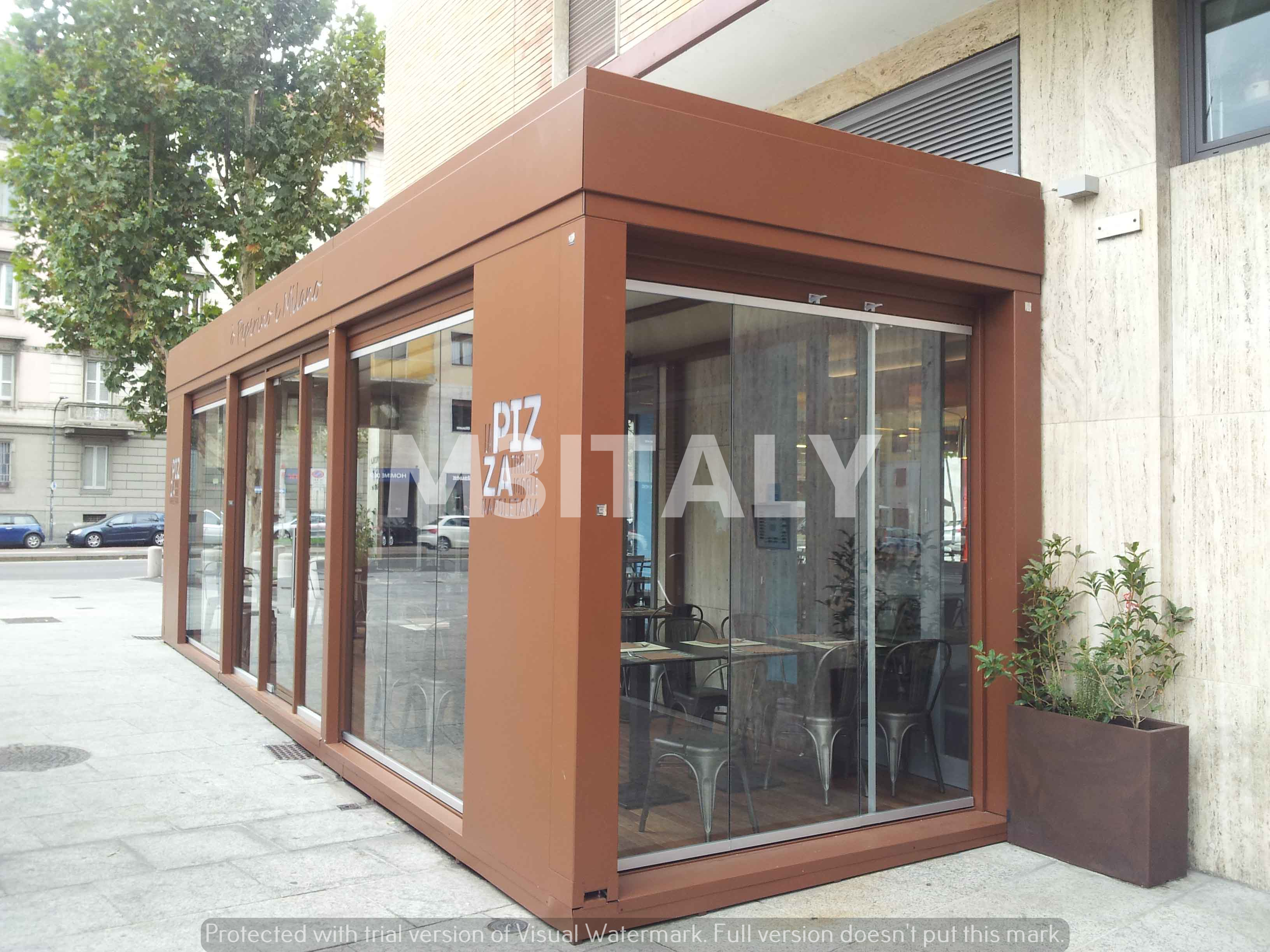 Vetrate pieghevoli tuttovetro: i modelli di m3italy
